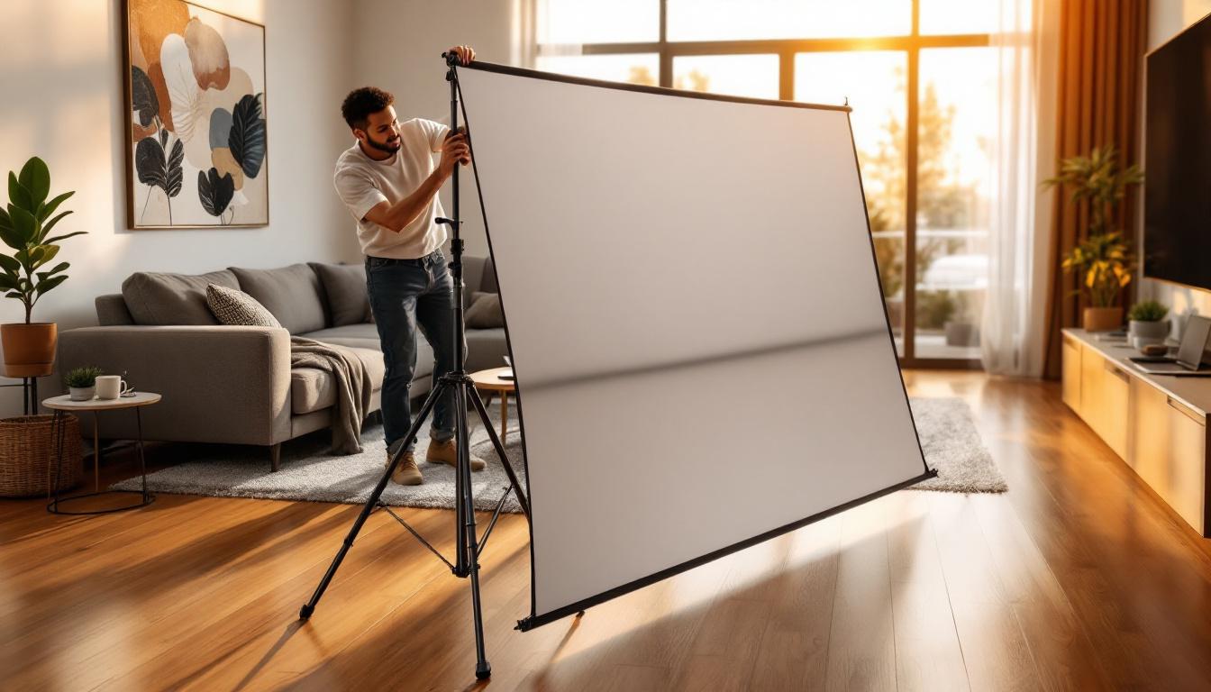 découvrez comment installer facilement un écran de projection portable chez vous en quelques étapes simples pour profiter de vos films et présentations en toute simplicité.