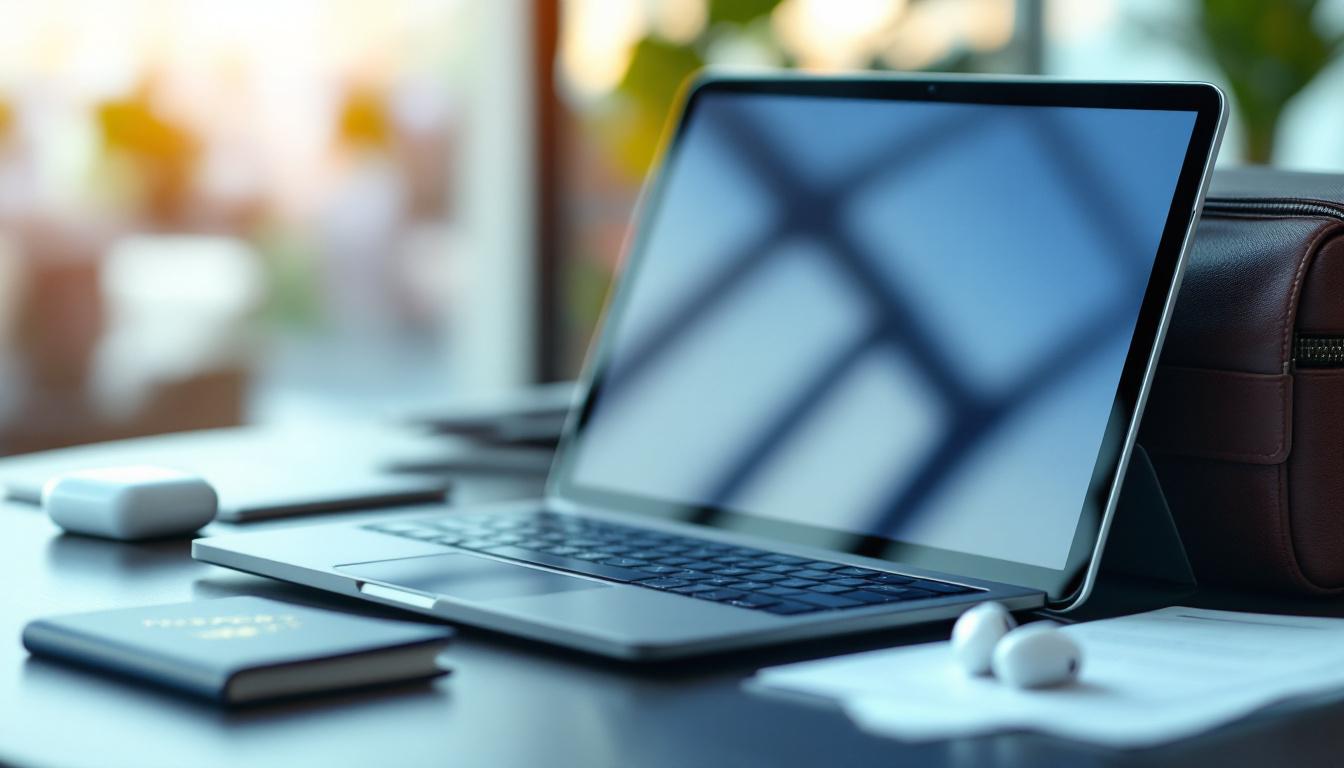 découvrez notre tablette tactile légère et compacte, conçue pour accompagner efficacement vos voyages d'affaires avec performance et praticité.