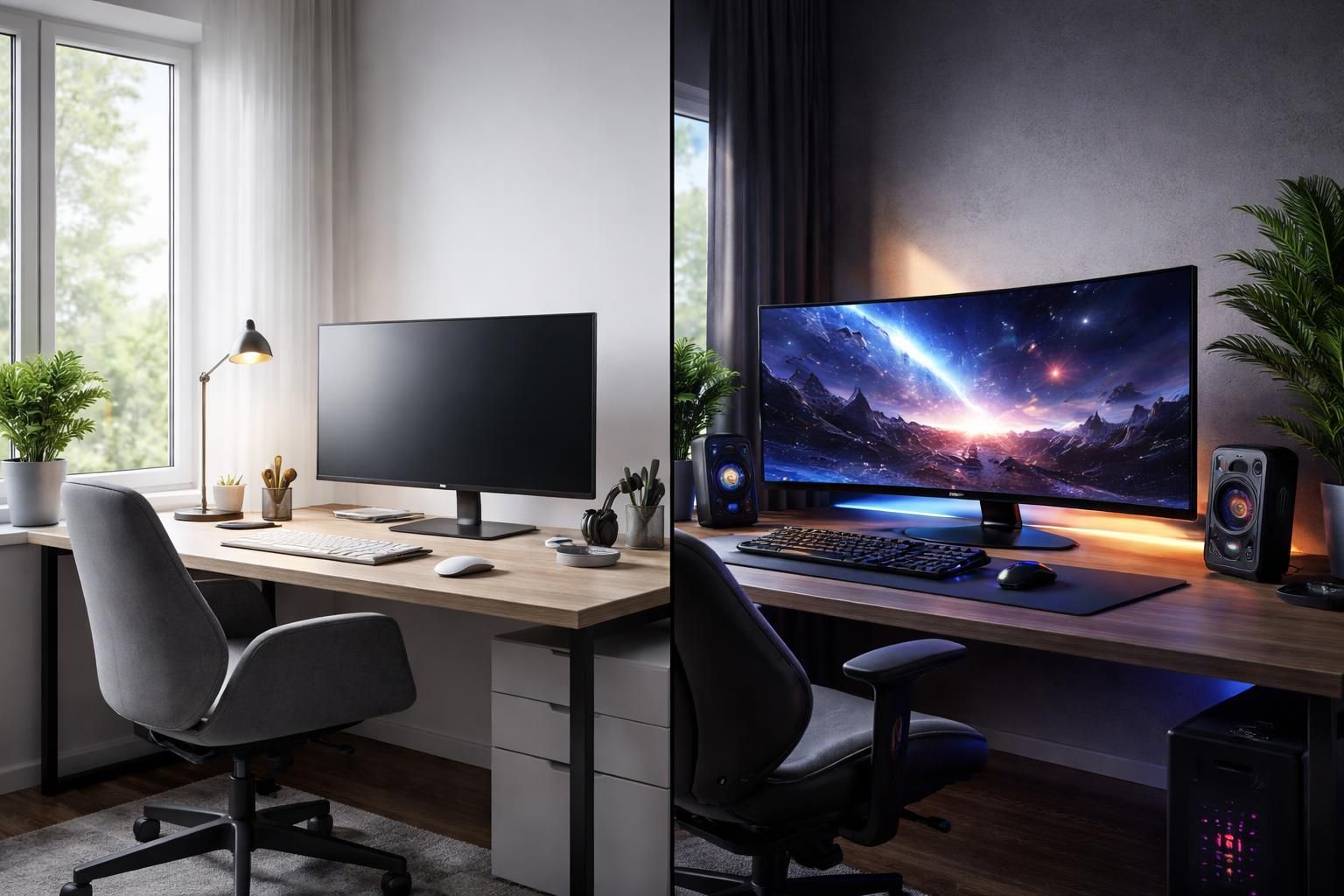 découvrez comment le choix entre un écran incurvé ou plat peut révolutionner votre espace de travail, améliorer votre confort visuel et booster votre productivité au bureau.