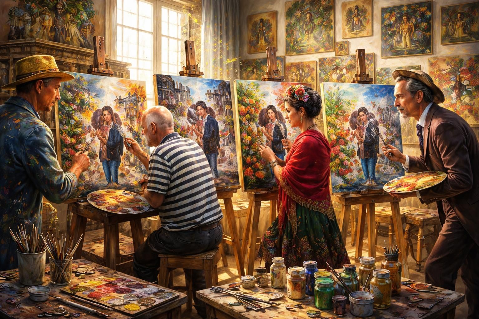 découvrez les artistes célèbres qui ont magistralement transformé des photos en peintures, alliant technique et créativité pour des œuvres uniques.