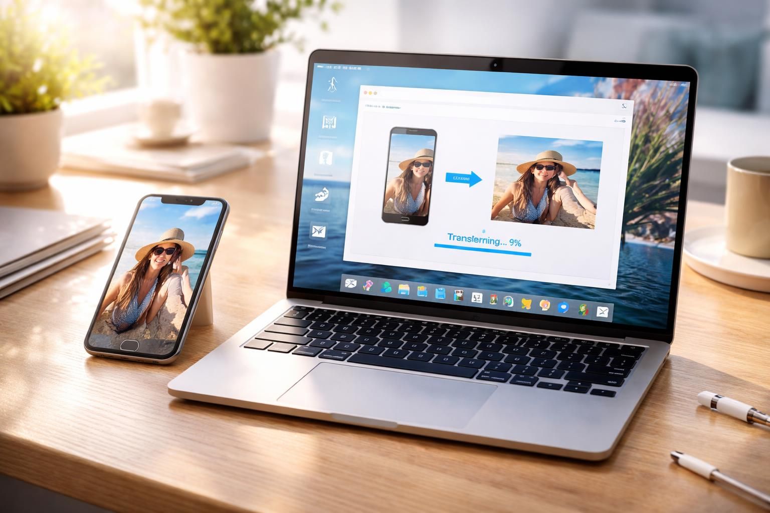 découvrez les avantages d'utiliser un logiciel dédié pour transférer facilement et rapidement vos photos d'un iphone vers un pc, en toute sécurité et sans perte de qualité.